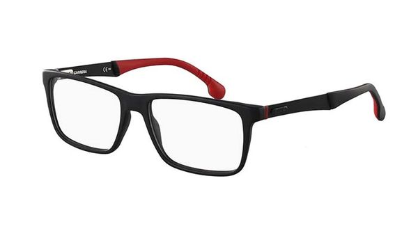 Armação de Óculos de Grau Carrera Masculino CARRERA 8825/V Retangular Cor Vermelho e Preto