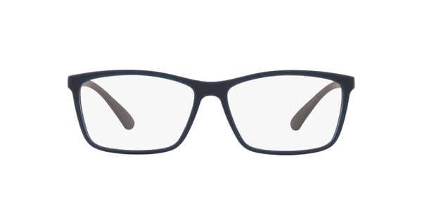 Armação de Óculos de Grau Masculino Jean Monnier Retangular J83197 Cor Azul Escuro Fosco