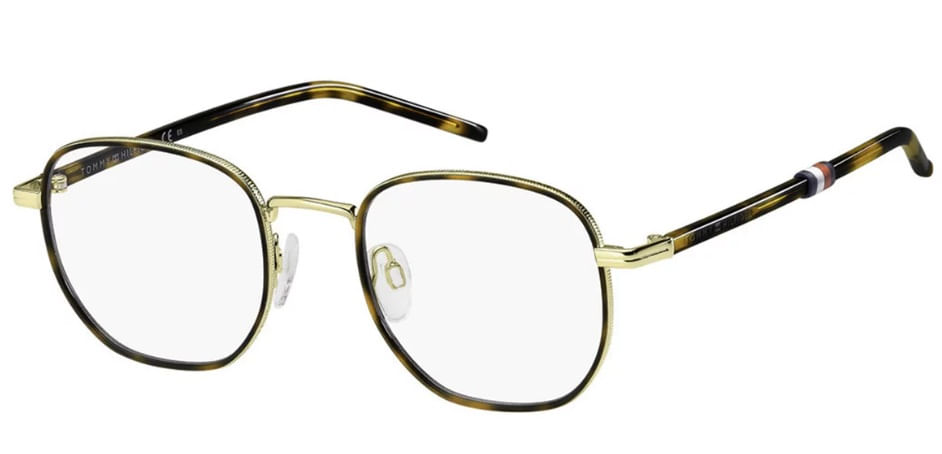 Armação de Óculos de Grau Tommy Hilfiger, modelo TH 1686, cor J5G, tamanho 48