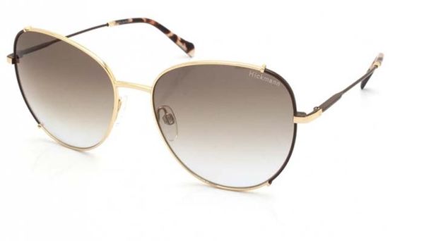 Óculos de Sol Feminino Hickmann HI30006 Oval Marrom Mesclado