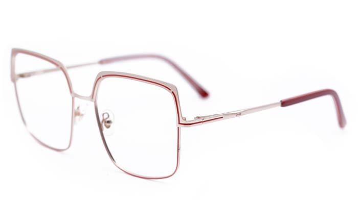 Armação de Óculos de Grau Ono, modelo ON6005, cor Vermelho, tamanho 56