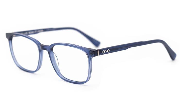 Armação de Óculos de Grau Ono, modelo ON0004, cor Azul Translúcido, tamanho 55