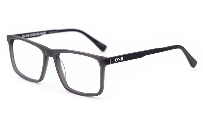 Armação de Óculos de Grau Ono, modelo ON0003, cor Grafite Fosco, tamanho 57