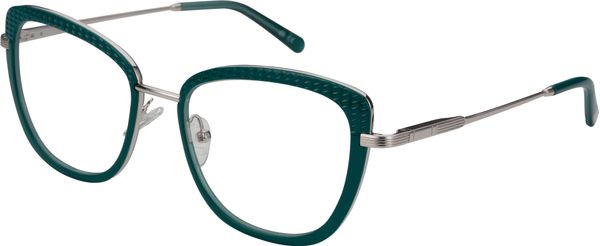 Armação de Óculos de Grau Dii Collection, Modelo DII 2021L, cor Verde, tamanho 53