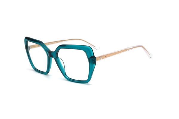 Armação de Óculos de Grau Hit, modelo 1 7007, cor Azul Translúcido