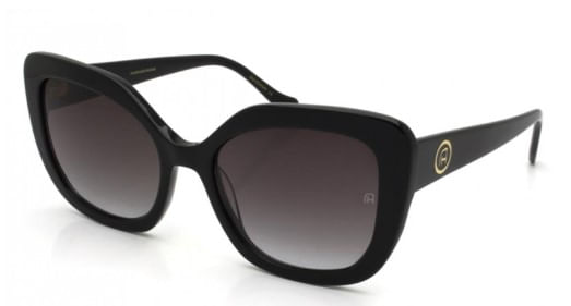 Óculos de Sol Feminino Ana Hickmann Retrô AH90021 Preto Brilhante