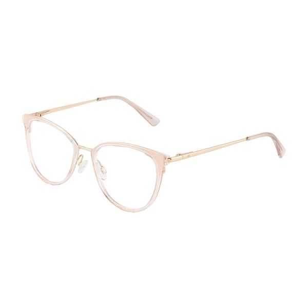 Armação de Óculos de Grau Dii Collection, modelo 1 1706, cor Rosa, tamanho 54
