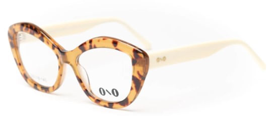 Armação de Óculos de Grau Ono, modelo ON0013, cor Tortoise com Creme, tamanho 55