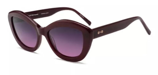 Óculos de sol Ono, modelo ON0013S, cor Bordô, tamanho 54
