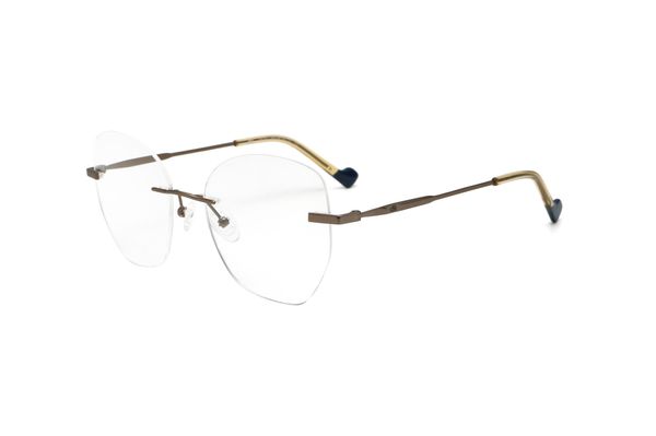 Armação de Óculos de Grau Dii Collection, modelo 4 9011, cor Cobre com Azul, tamanho 54