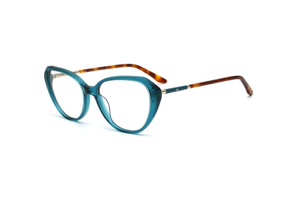 Armação de Óculos de Grau Dii Collection, modelo 1 9001, cor Azul Translúcido, tamanho 53