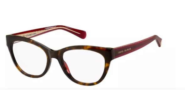 Armação de Óculos de Grau Tommy Hilfiger, modelo TH 1863, cor 086, tamanho 53