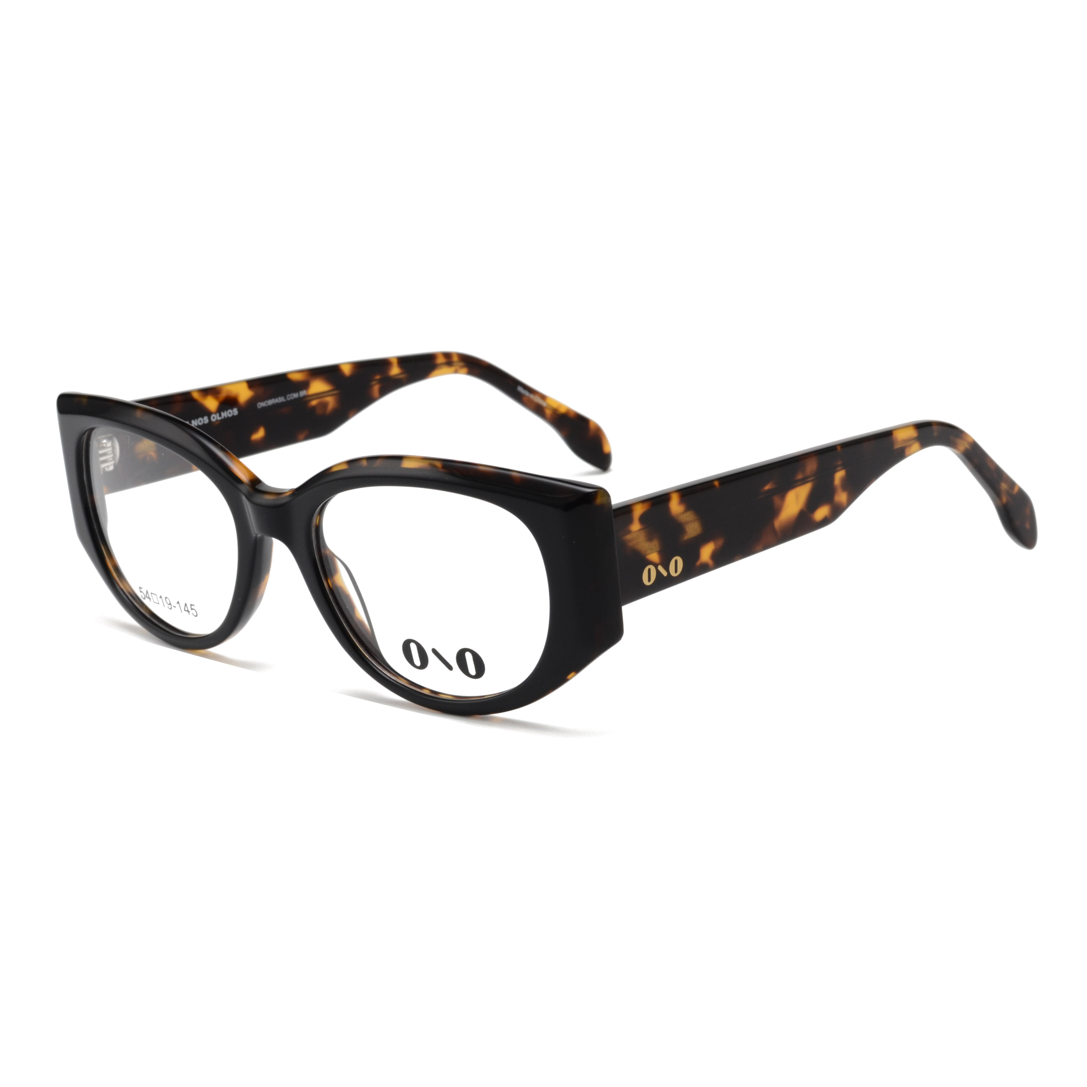 Armação de Óculos de Grau Ono, modelo ON0014, cor Tortoise, tamanho 54