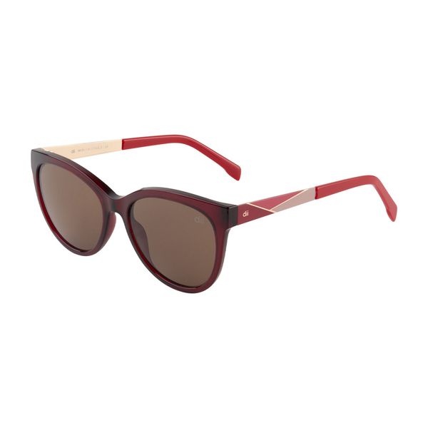 Óculos de sol Dii Collection, modelo 1 1710, cor Vermelho, tamanho 55