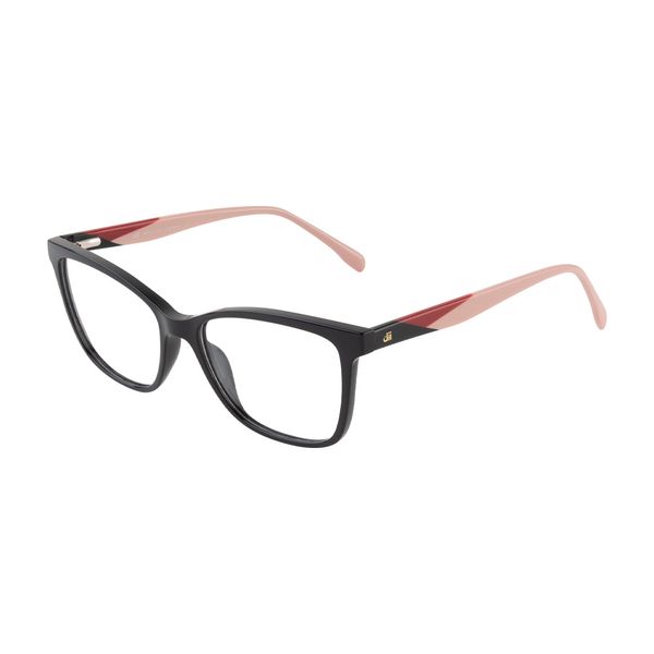 Armação de Óculos de Grau Dii Collection, modelo 1 1702, cor Preto, tamanho 54