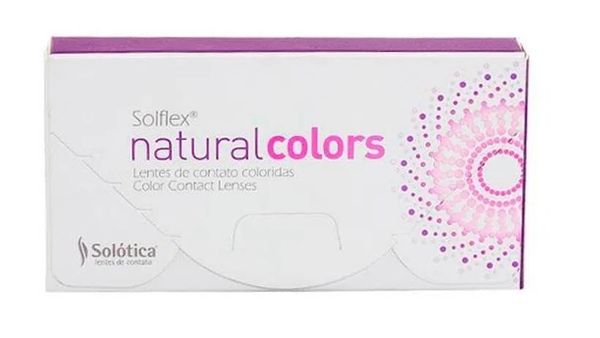 Lentes de Contato Solflex Natural Colors Cor Quartzo 1 Par -5,00