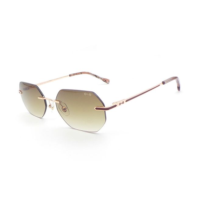 Óculos de sol Ono, modelo ON6025S, cor Dourado Rosê, tamanho 53