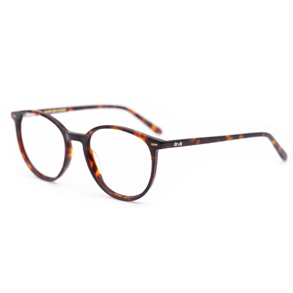 Armação de Óculos de Grau Ono, modelo ON0008, cor Tortoise, tamanho 55