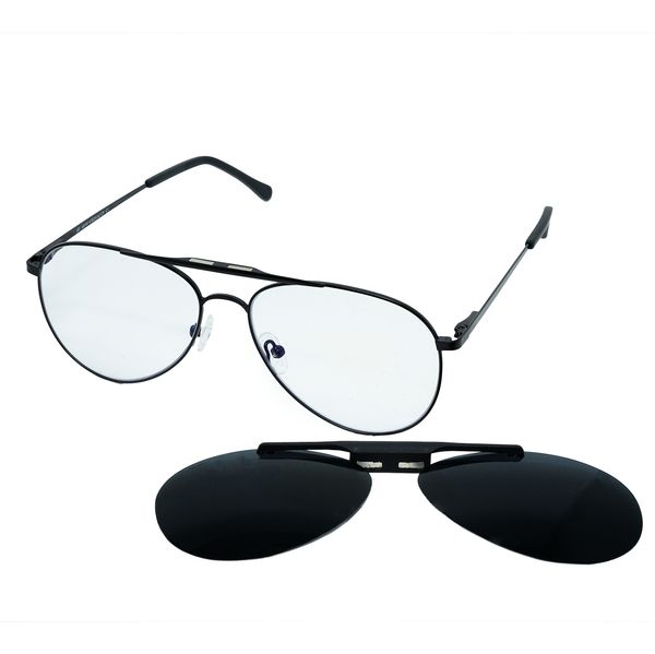 Óculos Clipon Hit, modelo 4 8024, cor Preta