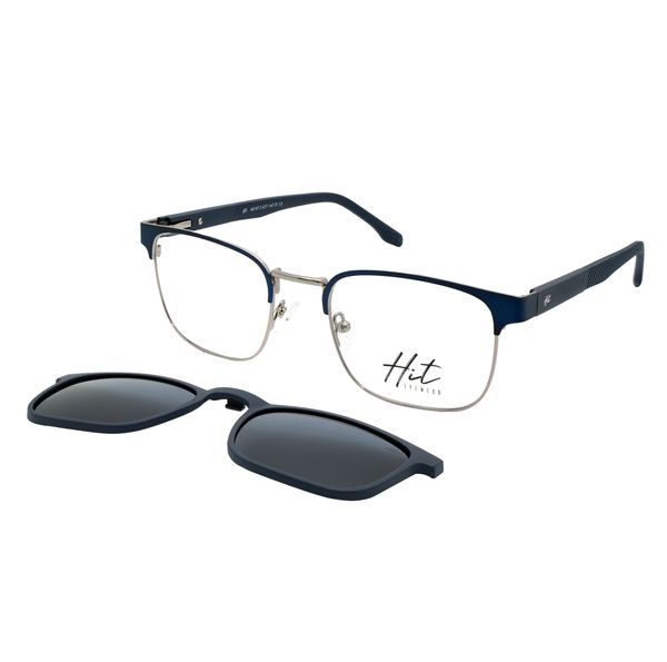Óculos Clipon Hit, modelo 2 4271, cor Azul Marinho, tamanho 52