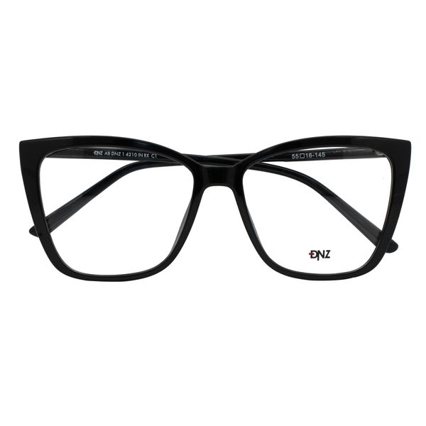 Armação de Óculos de Grau Dnz, modelo 1 4210, cor C1 Armação de Óculos de Grau Dnz, modelo 1 4210, cor Preto