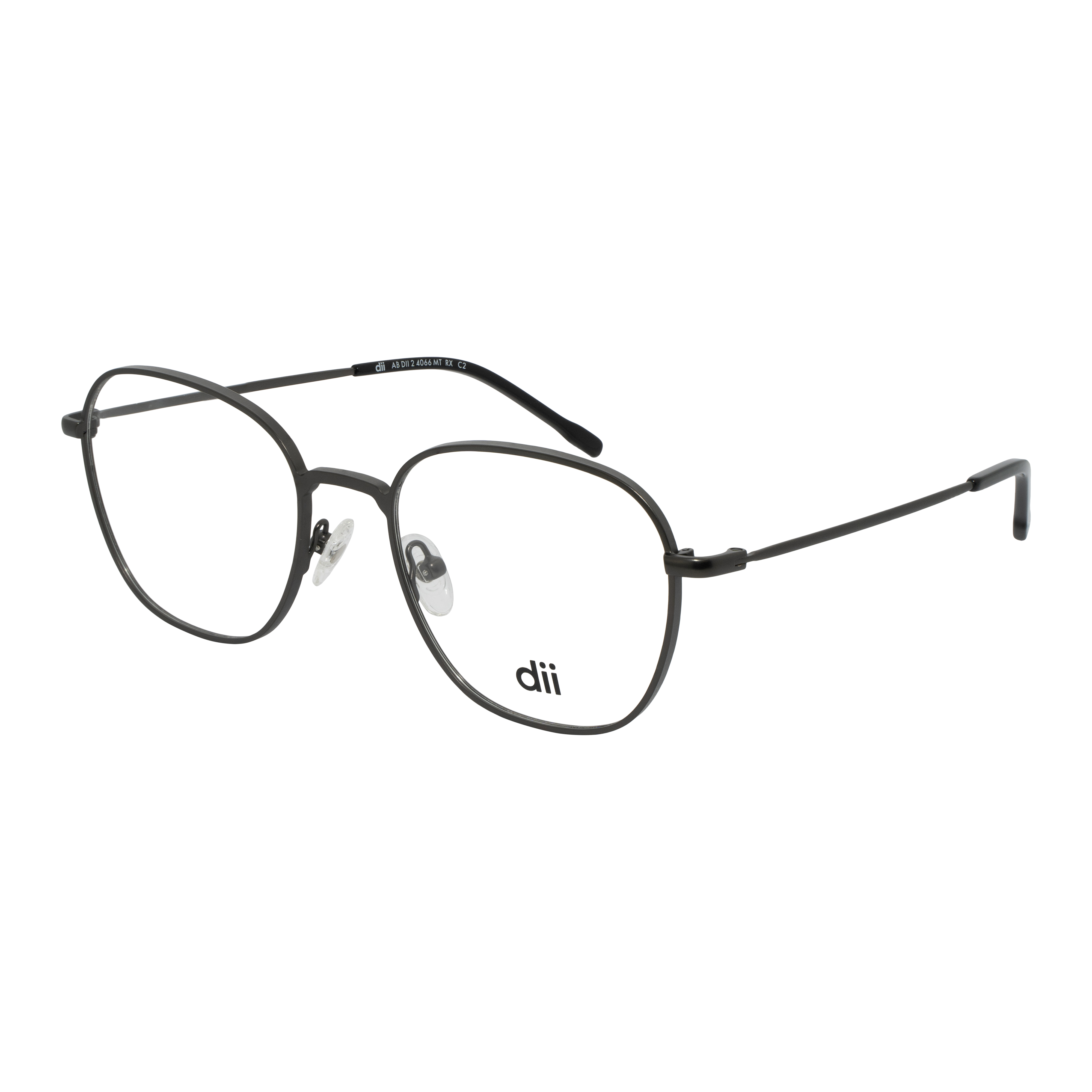 Armação para Óculos de Grau Masculino Dii Collection 4066 Gun Metal