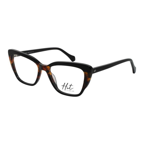 Armação de Óculos de Grau Hit, modelo 1 4047, cor C2 Armação de Óculos de Grau Hit, modelo 1 4047, cor Preto com Demi Marrom