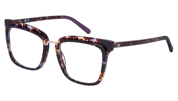Armação de Óculos de Grau Dii Collection, Modelo DII1936L, cor Demi Roxo, tamanho 52