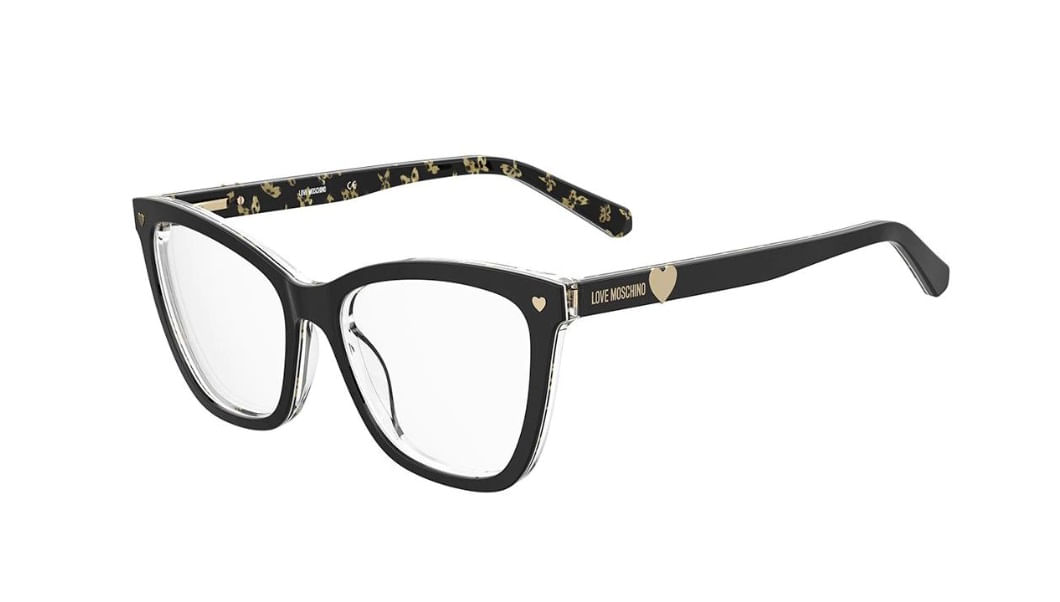 Armação de Óculos de Grau Moschino Love, modelo MOL593, cor 7RM, tamanho 54