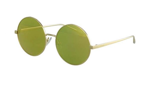 Óculos de Sol Feminino Hickmann HI3033 Redondo Verde com Dourado