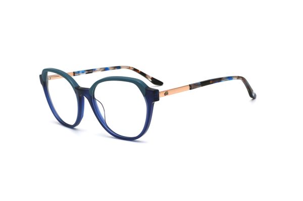 Armação de Óculos de Grau Dii Collection 9007 C1 Cor Azul Armação de Óculos de Grau Dii Collection, modelo 9007, cor C1