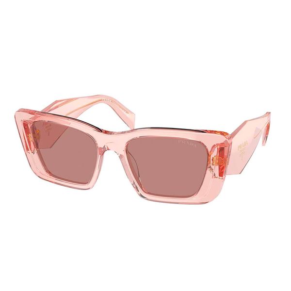 Óculos de Sol Feminino Prada Gatinho PR 08YS 19Q10D Pêssego Transparente