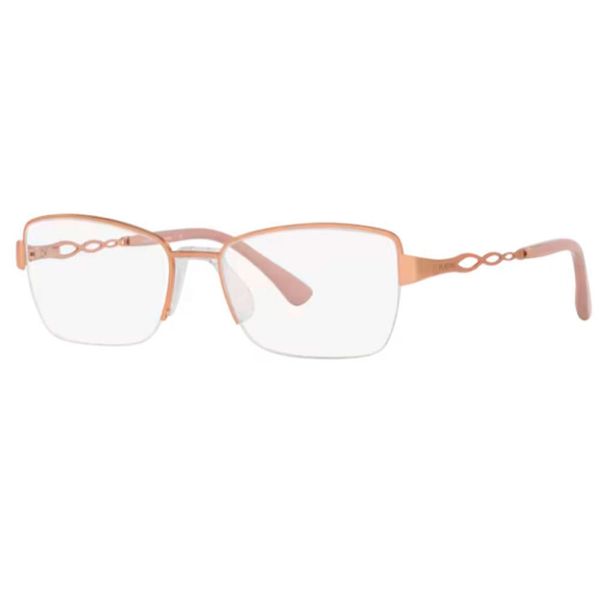Armação de Óculos de Grau Feminina Platini Borboleta P91224 Rose Gold Armação de Óculos de Grau Feminina Platini Borboleta P91224 M697 Rose Gold