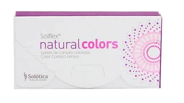 Lentes de Contato Solflex Natural Colors Cor Quartzo 1 Par -3,00
