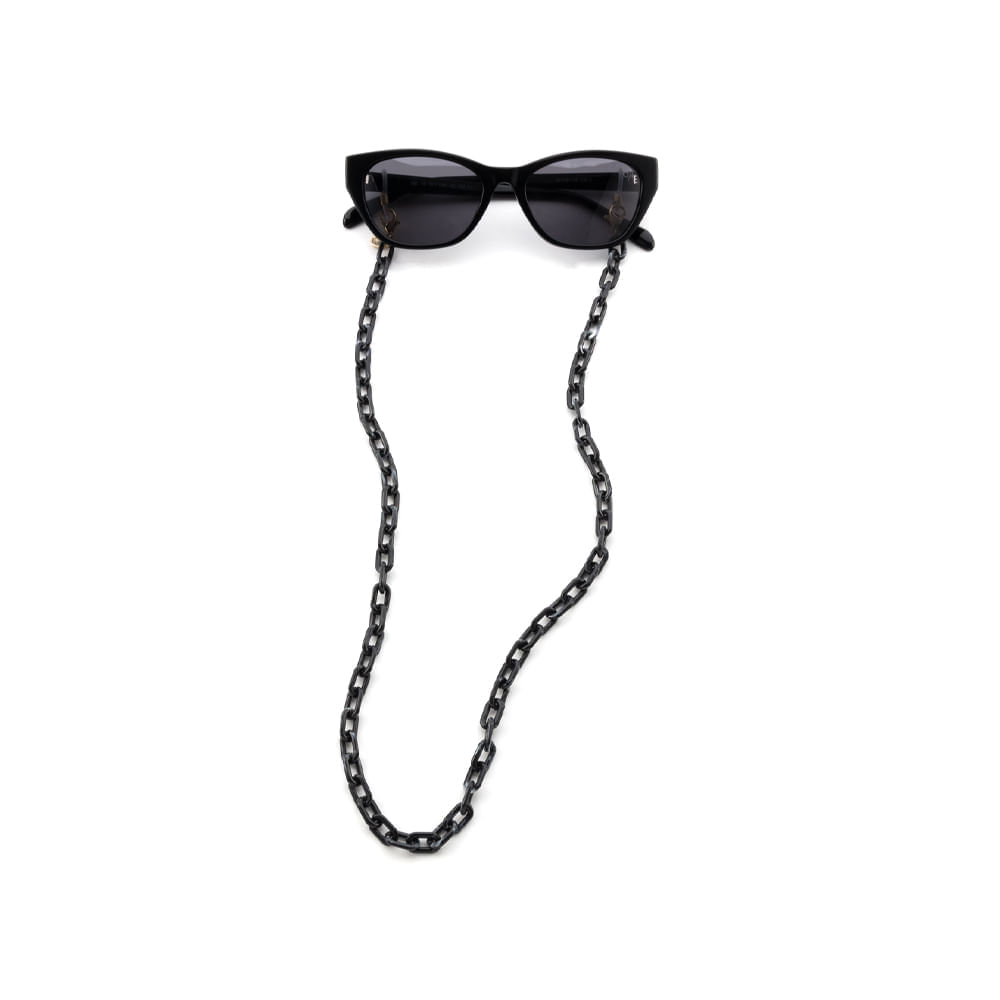Corrente para Óculos Dii Collection Cor Demi Preto