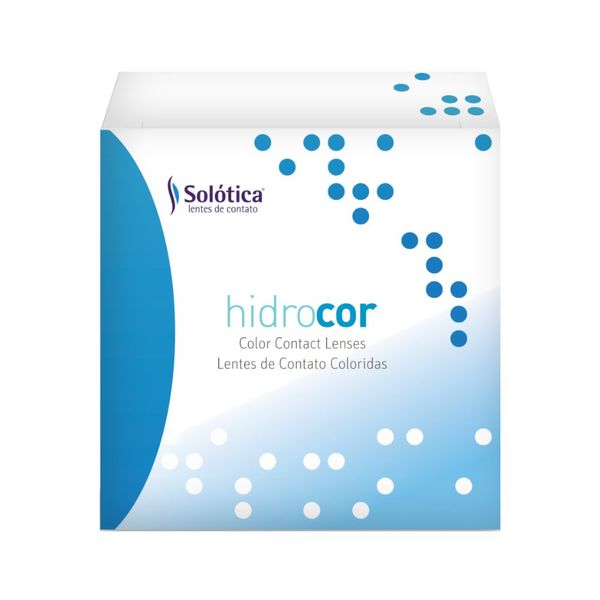 Kit de Lentes de Contato Hidrocor Anual Cor Mel 1 Par -4,00