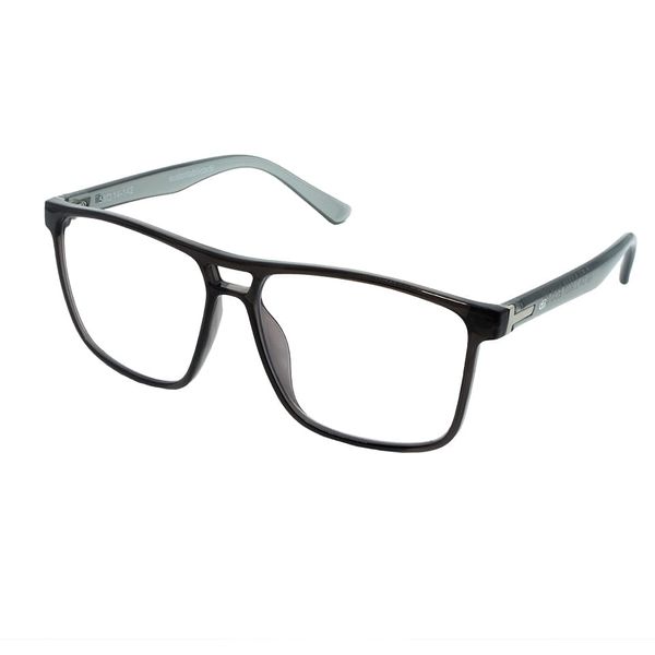 Armação de Óculos de Grau Masculino Dii Collection 2 9007 ECO Quadrado Cor Cinza Escuro Cristal