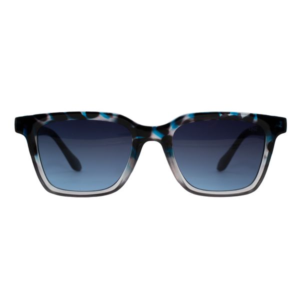 Óculos de Sol Dnz Armação SDNZ14243C4 Feminino Quadrado Demi Azul Cristal Injetado