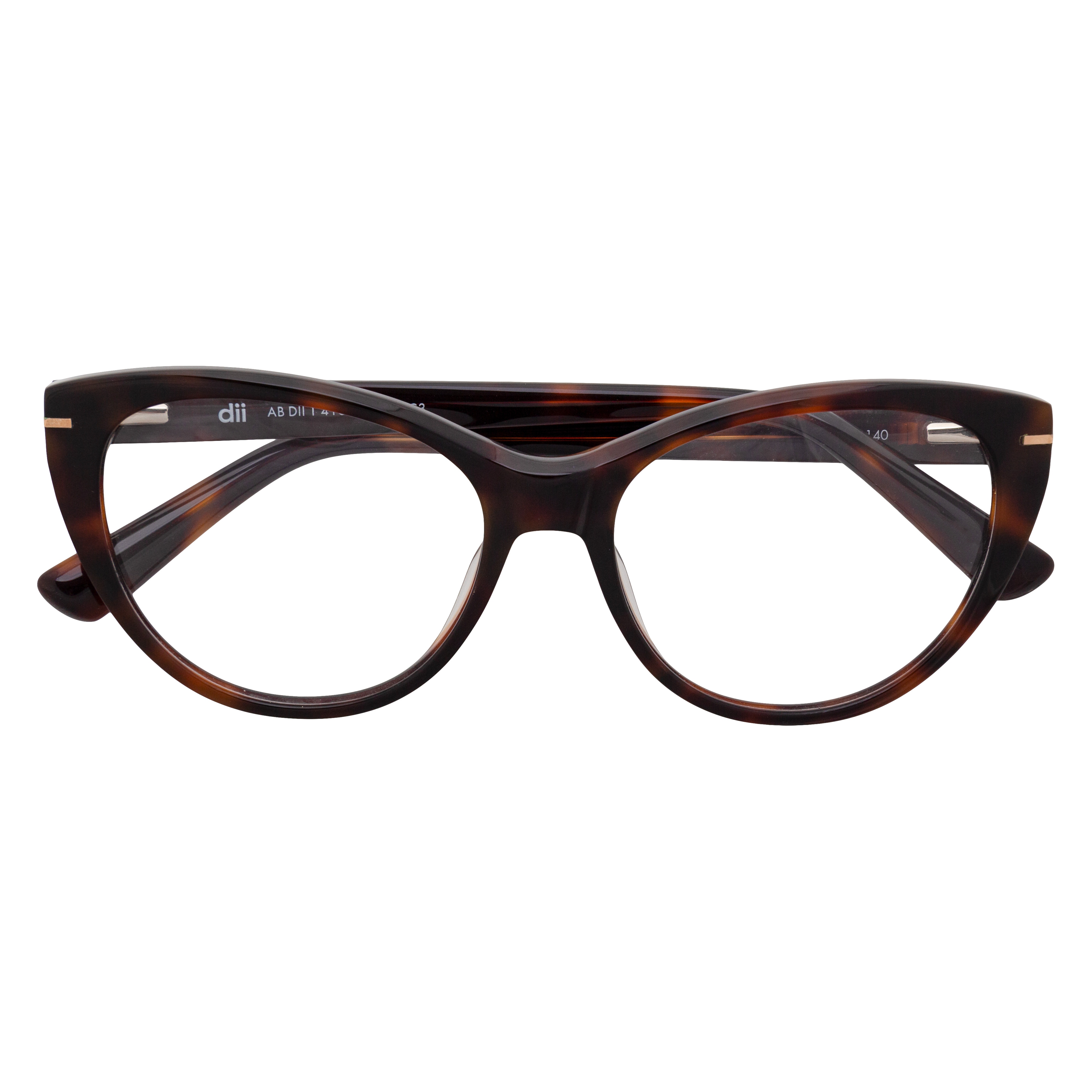 Armação para Óculos de Grau Feminino Dii Collection RDII14161C3 Demi Marrom