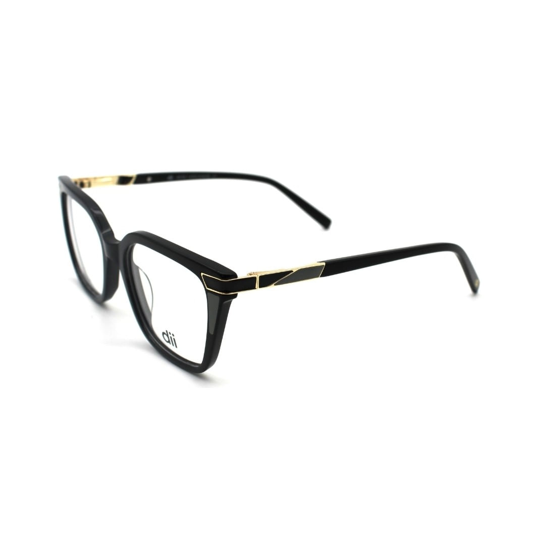 Armação para Óculos de Grau Feminino Dii Collection RDII14322C1 Preto