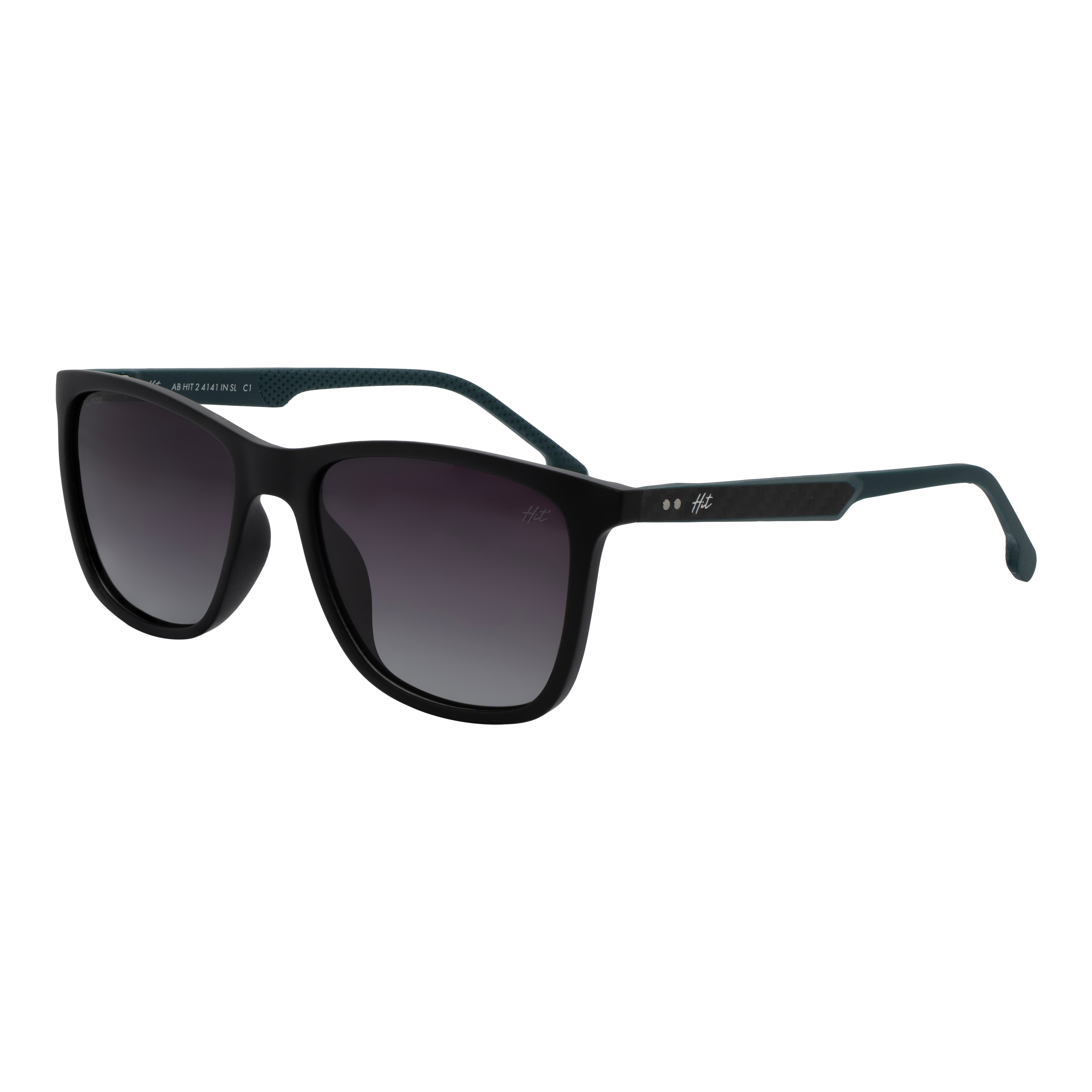 Óculos de Sol Masculino Hit 2 4141 Preto Fosco com Azul OC HIT 2 4141 C1 UNI SOL