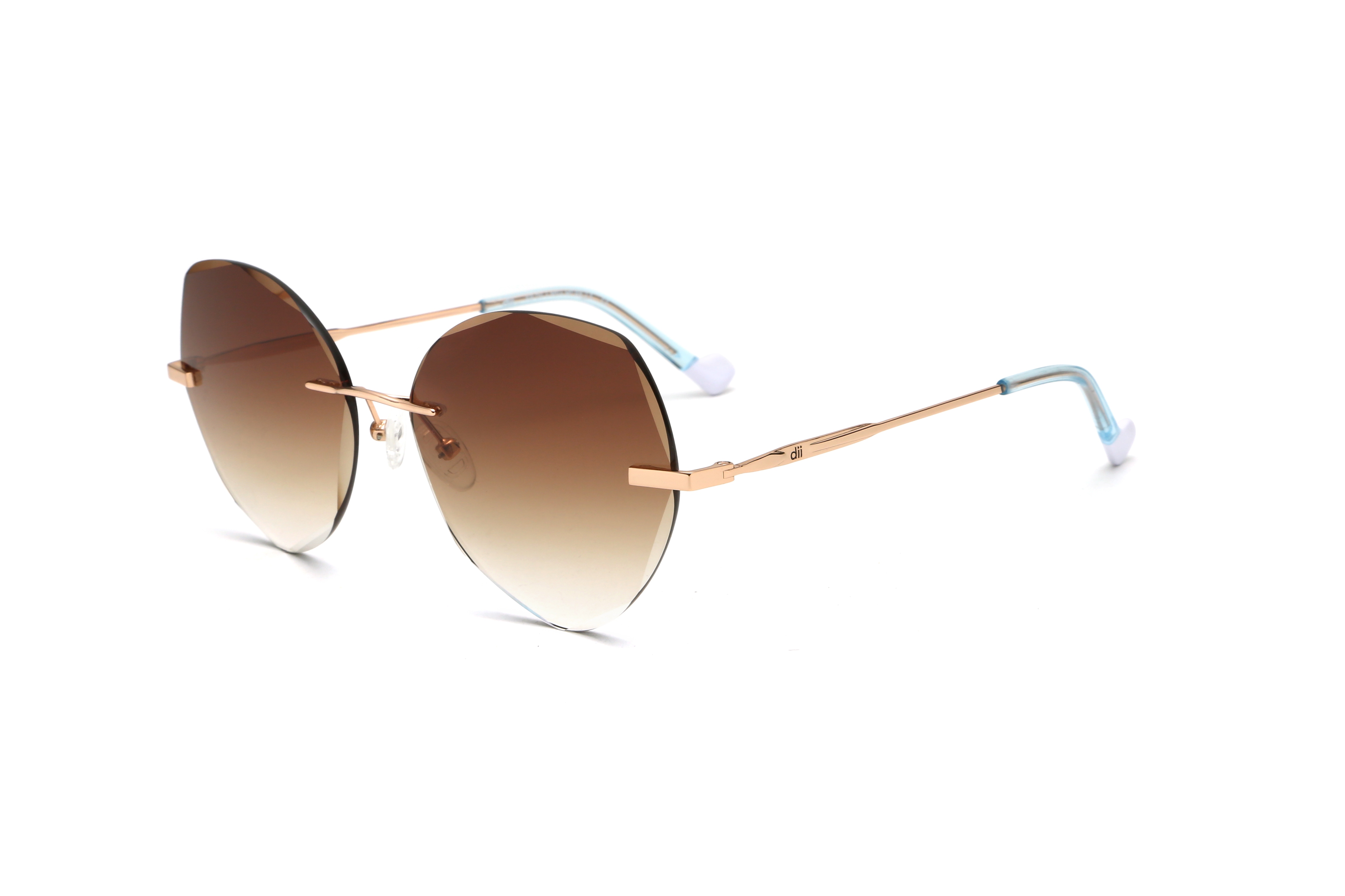 Óculos de Sol Feminino Dii Collection 4 9014 Marrom com Dourado