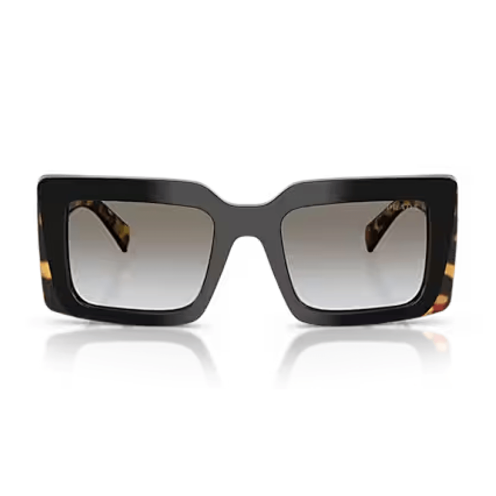Óculos de Sol Feminino Prada PR D01S Preto e Tartaruga