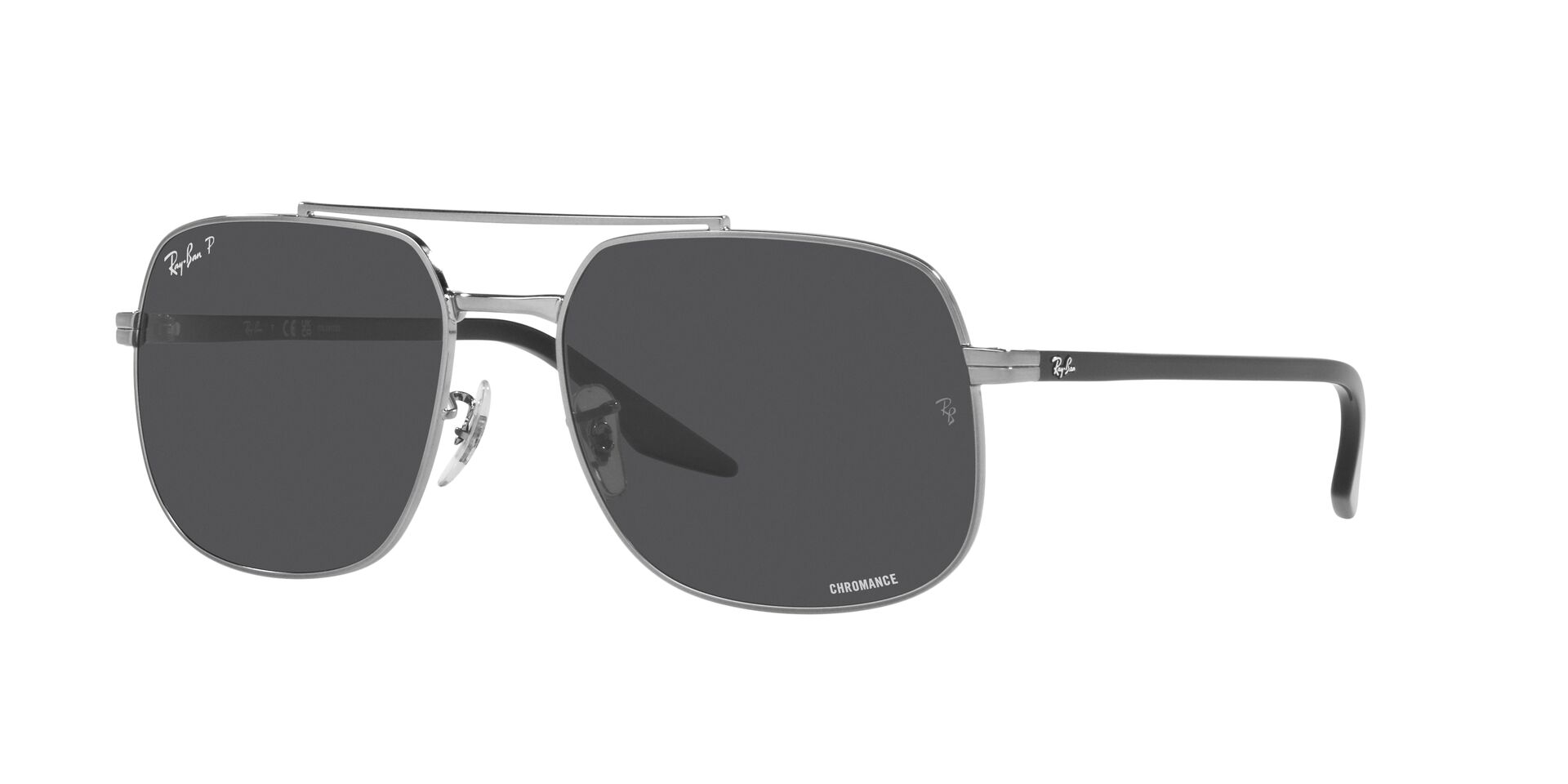 Óculos de Sol Ray-Ban, modelo RB3699, cor Chumbo e preto, tamanho 59
