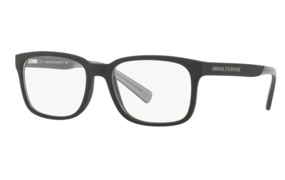 Armação de Óculos de Grau Unissex Armani Exchange AX3029 Preto