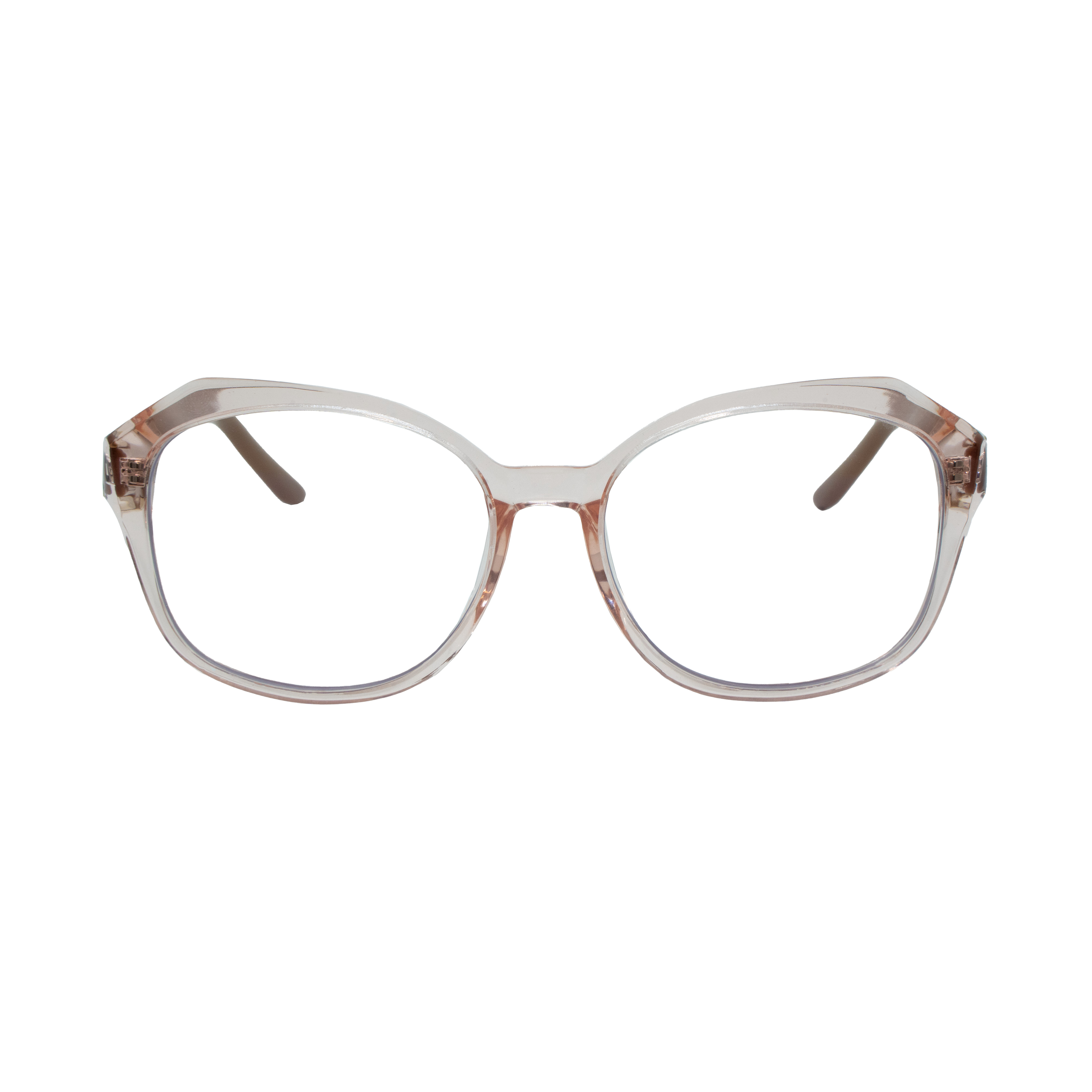 Foto 2 de Armação para Óculos de Grau Feminino Dii Collection 1 9004 ECO Pêssego Cristal com Rosé