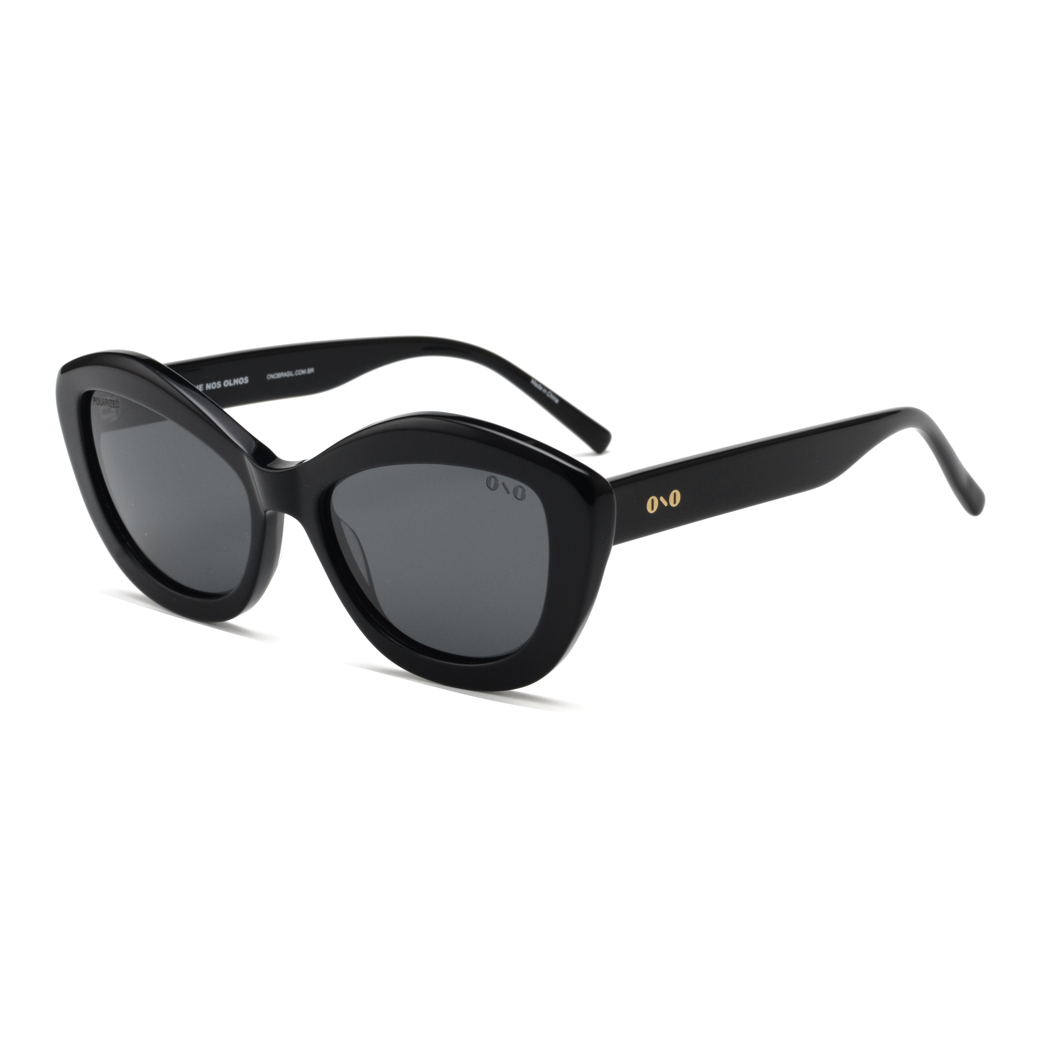 Óculos de sol Ono, modelo ON0013S, cor Preto, tamanho 54