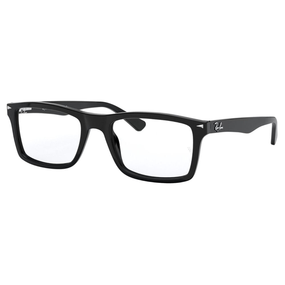 Armação de Óculos de Grau Ray Ban, modelo RX5287, cor Preto, tamanho 54