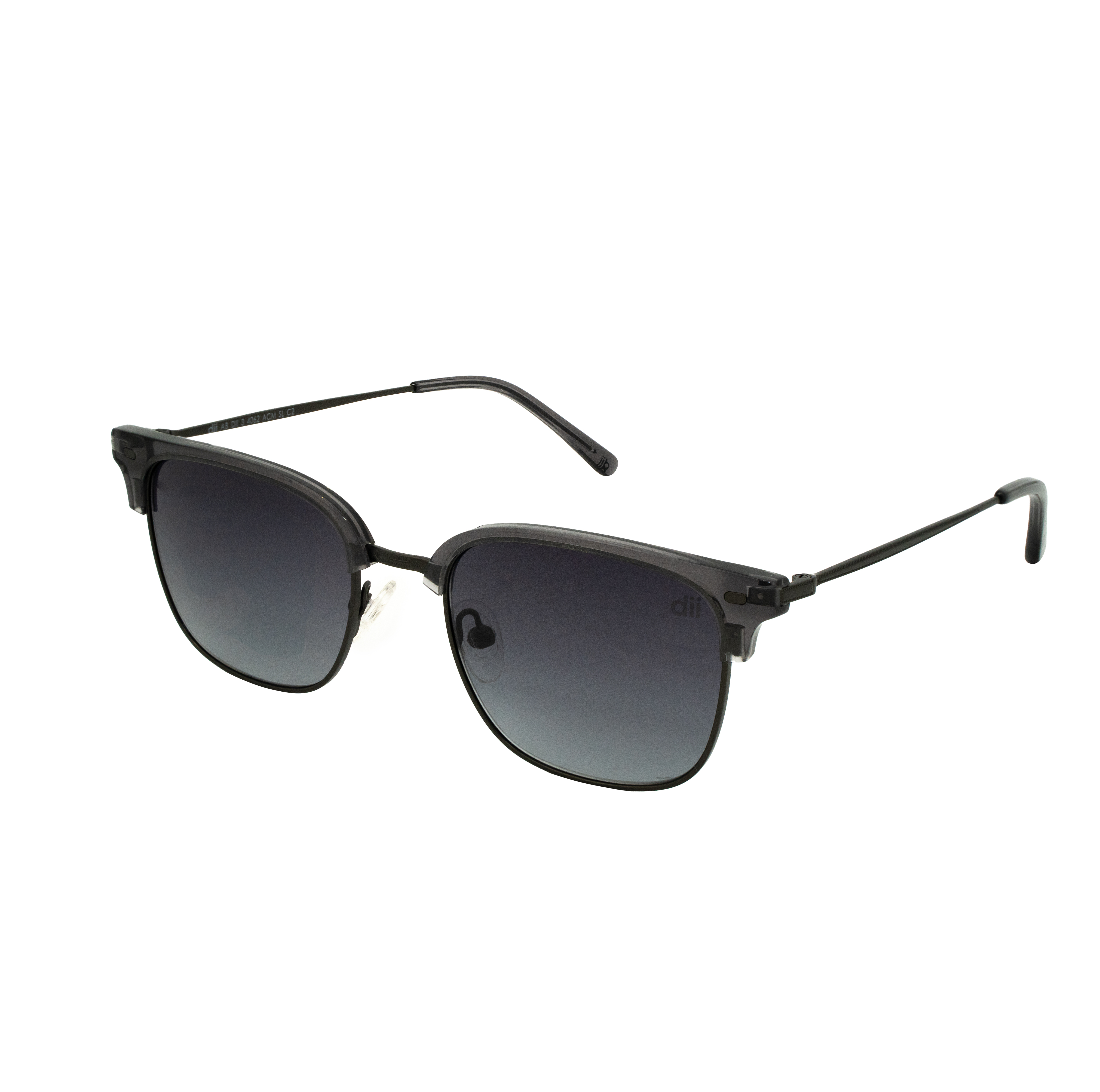 Óculos de Sol Unissex Dii Collection 3 4062 Cinza Cristal com Gun Metal Óculos de Sol Unissex Dii Collection 3 4062 Cin