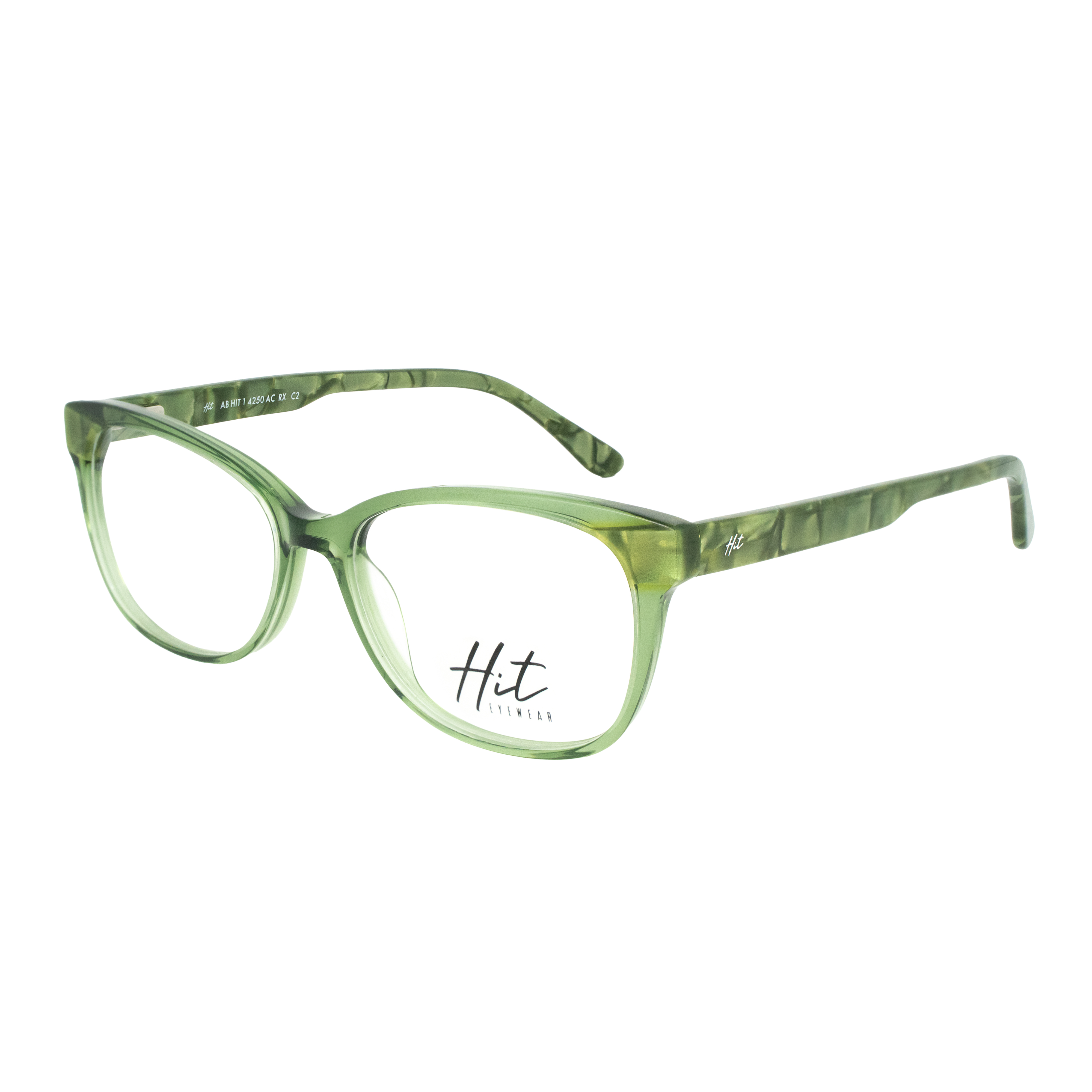 Armação para Óculos de Grau Feminino Hit 1 4250 Verde Marmorizado Armação para Óculos de Grau Feminino Hit 1 4250 Verde Marmori
